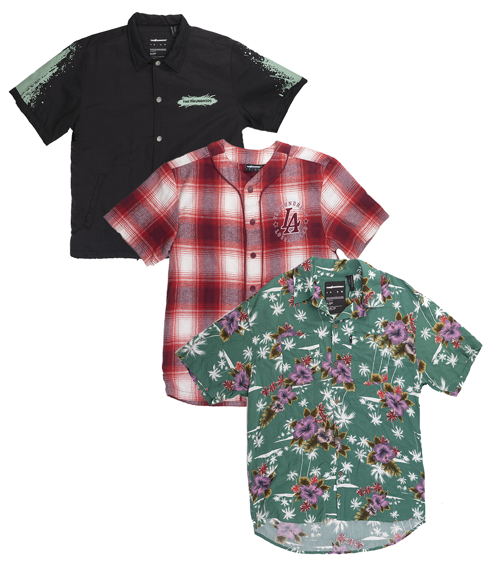 THE HUNDREDS ASSORTED S/S BUTTON DOWNS - 100SBD09