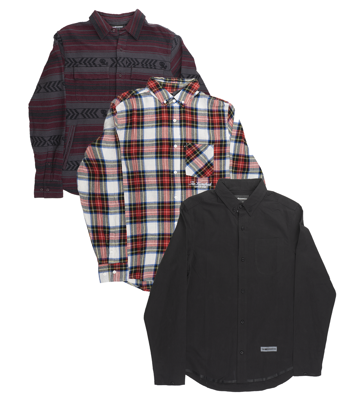 THE HUNDREDS ASSORTED L/S BUTTON DOWNS - 100LSBD09