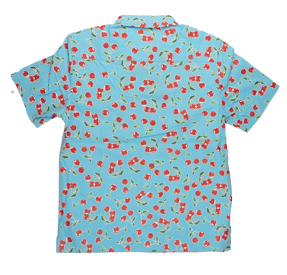 THE HUNDREDS CHERRIES BUTTON DOWN BLUE - L22F108006