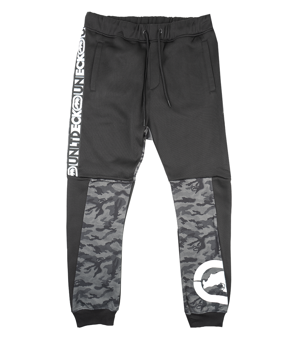 ECKO UNLTD FLEECE JOGGER PANTS BLACK - EO31G719