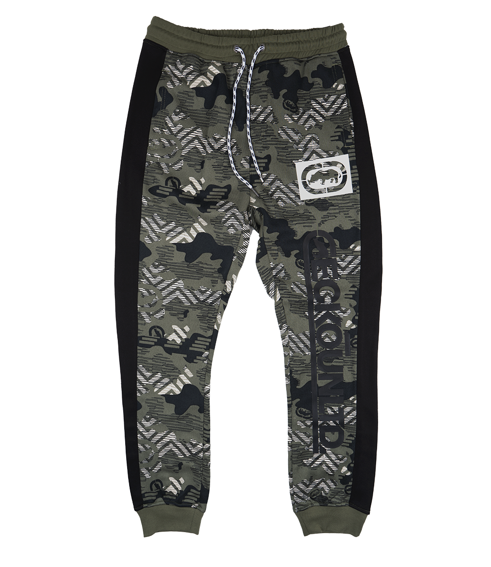 ECKO UNLTD FLEECE JOGGER PANTS OLIVE CAMO - EO31G632