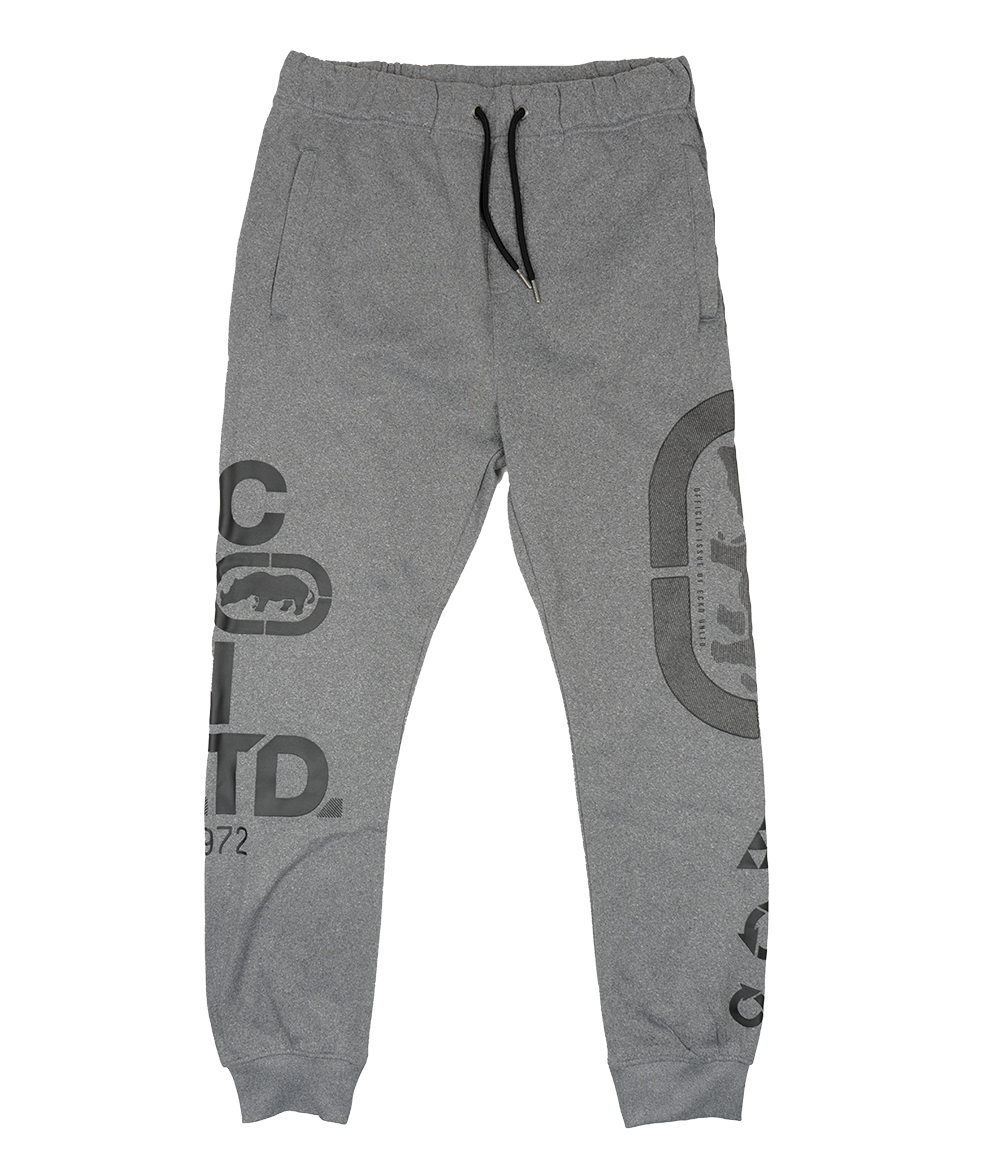 ECKO UNLTD FLEECE JOGGER PANTS GREY MARLED - EO32G840