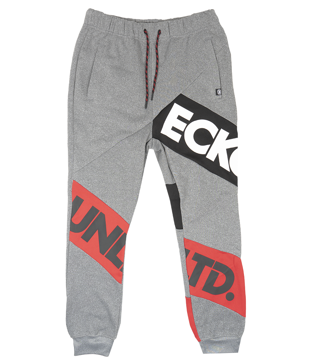 ECKO UNLTD FLEECE JOGGER PANTS GREY MARLED - EO31G663