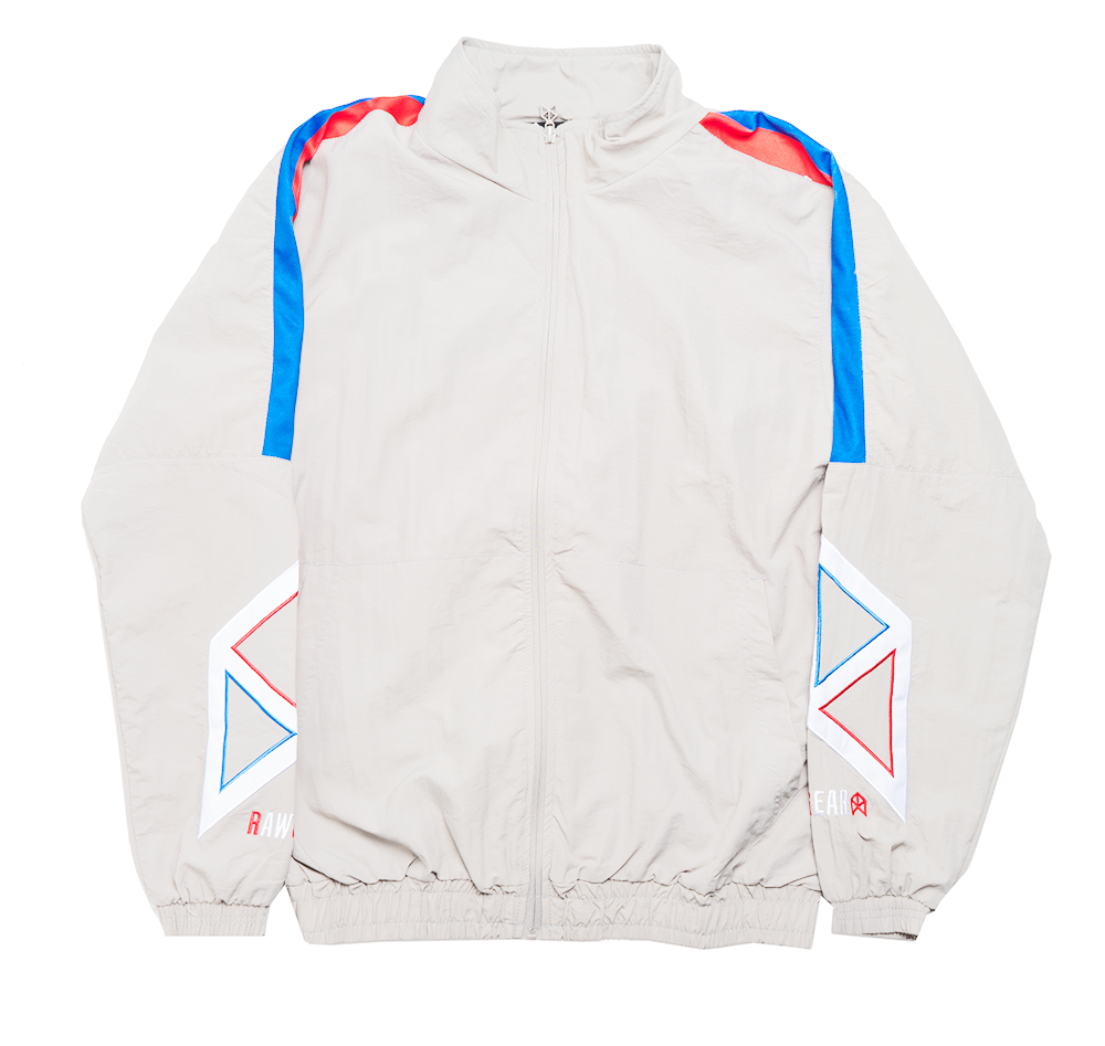 RAW GEAR WINDBREAKER JACKET SILVER - RG501