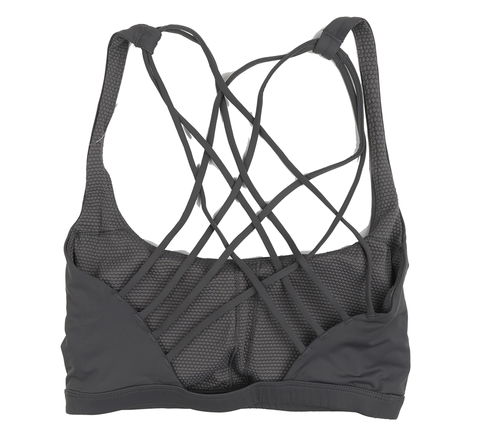 RAW GEAR WOMENS SPORTS BRA CHARCOAL - RGW-01-0056