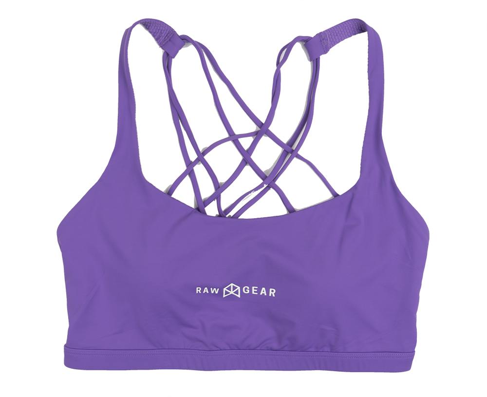 RAW GEAR WOMENS SPORTS BRA PURPLE - RGW-01-0056