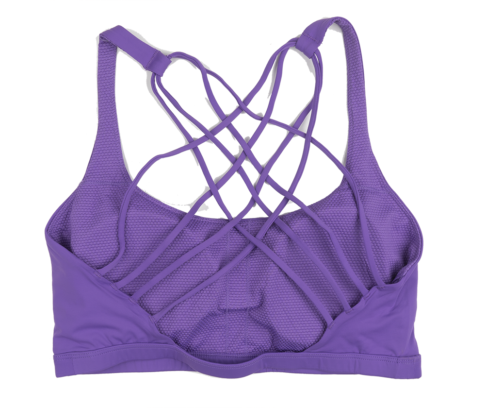 RAW GEAR WOMENS SPORTS BRA PURPLE - RGW-01-0056