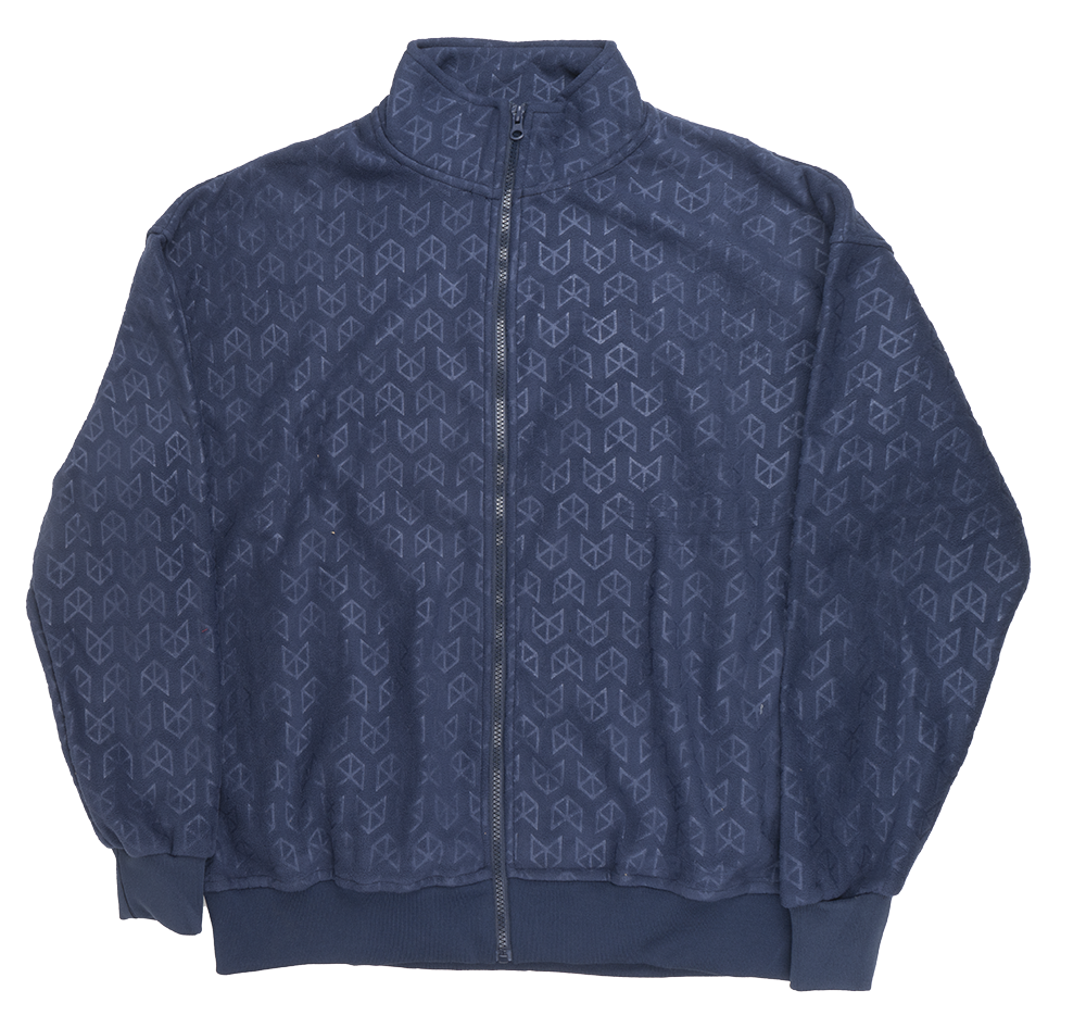 RAW GEAR FLEECE NAYV ZIP JACKET - RG516