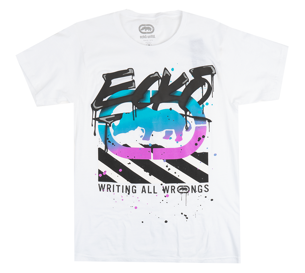 ECKO UNLTD GRAPHIC T-SHIRT WHITE - E012T143