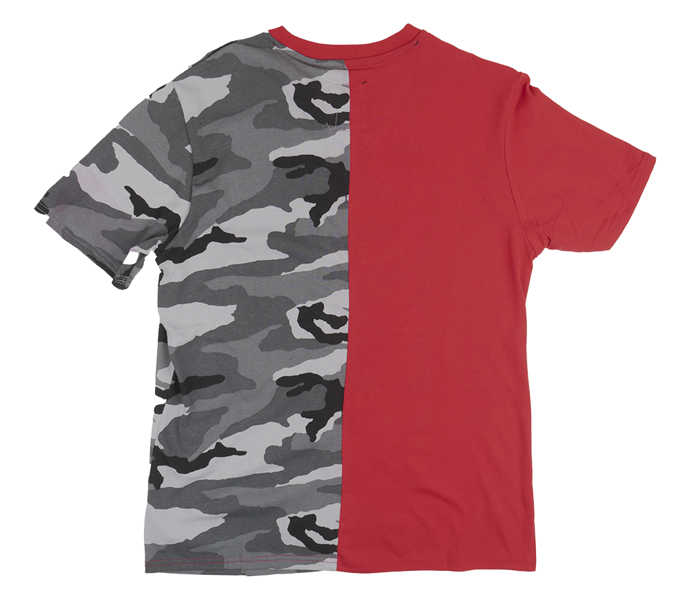 ECKO UNLTD SPLIT T-SHIRT TRUE RED - E031K751