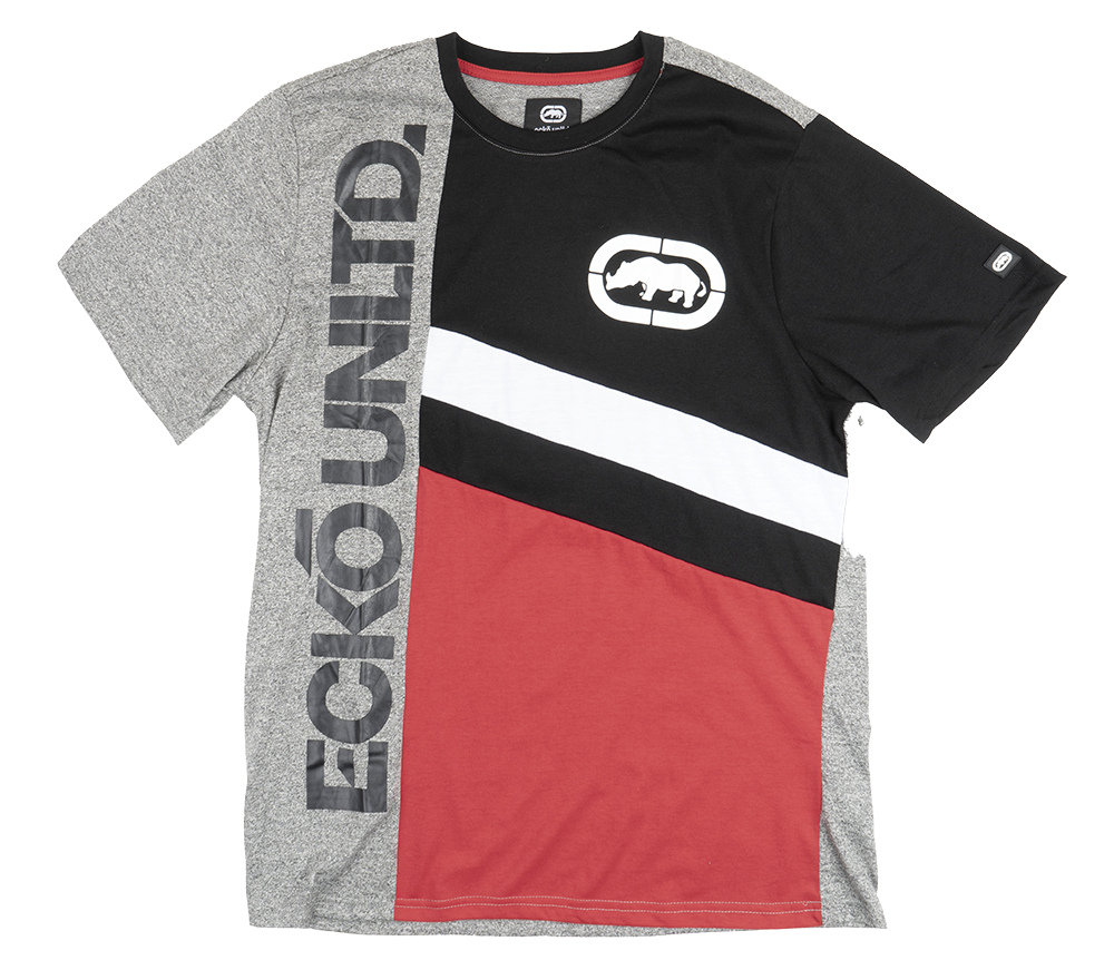 ECKO UNLTD LOGO T-SHIRT CHARCOAL HTR - E031K777