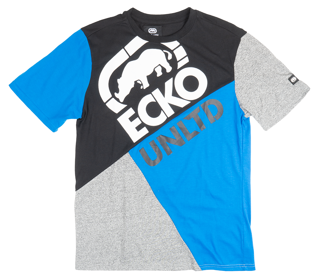 ECKO UNLTD LOGO T-SHIRT BLACK/IMPERIAL - E012K927