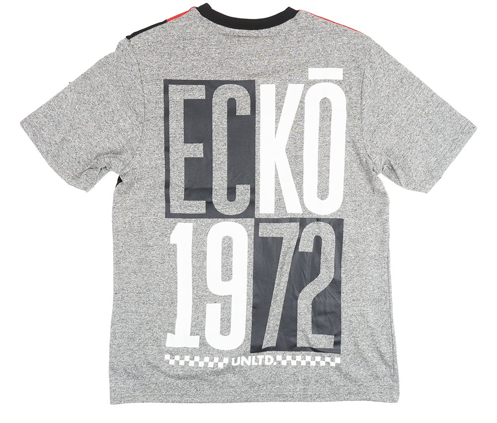 ECKO UNLTD LOGO T-SHIRT GREY MARLED - E012K955