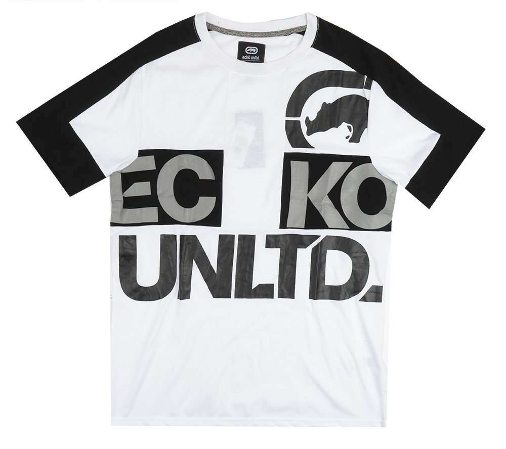 ECKO UNLTD LOGO T-SHIRT WHITE/BLACK - E012K938