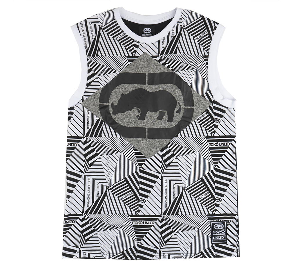 ECKO UNLTD GRAPHIC TANK TOP WHITE - E012A45