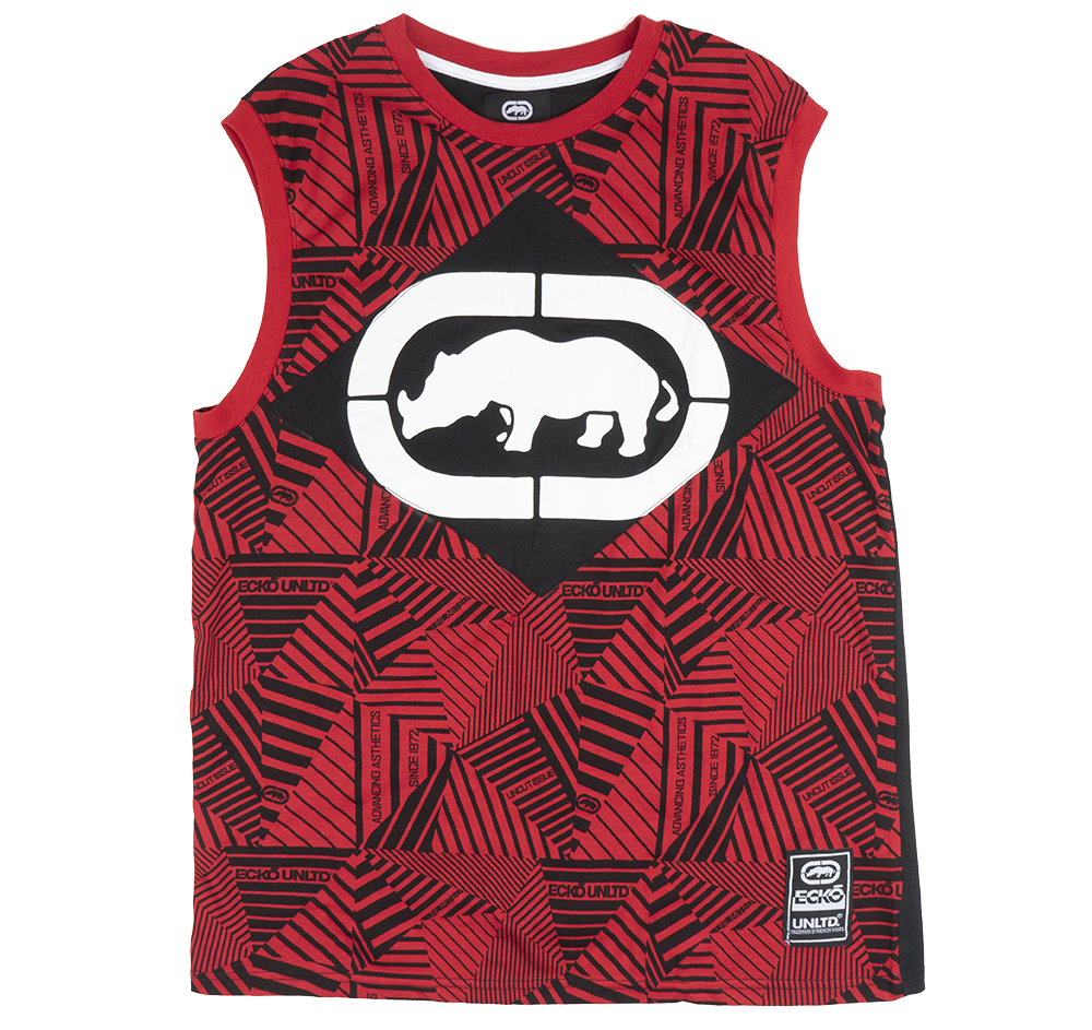 ECKO UNLTD GRAPHIC TANK TOP TRUE RED - E012A45