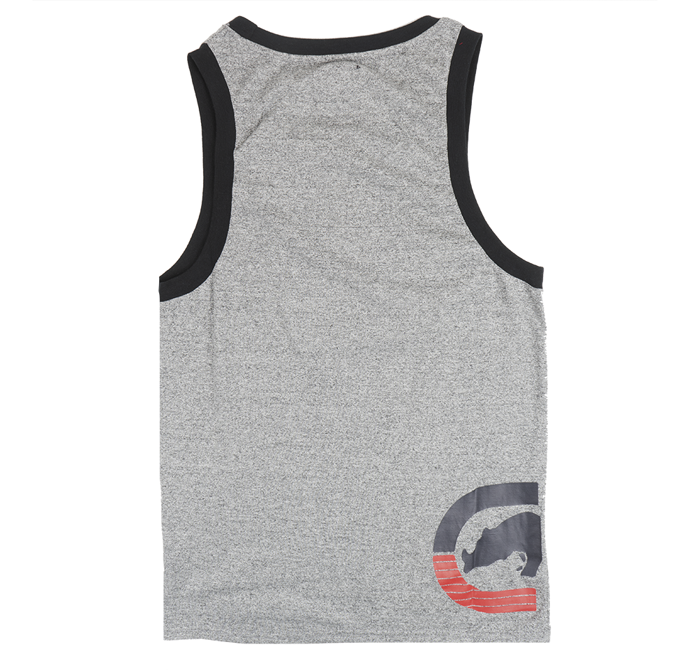 ECKO UNLTD GRAPHIC TANK TOP GREY MARLED - E012A39