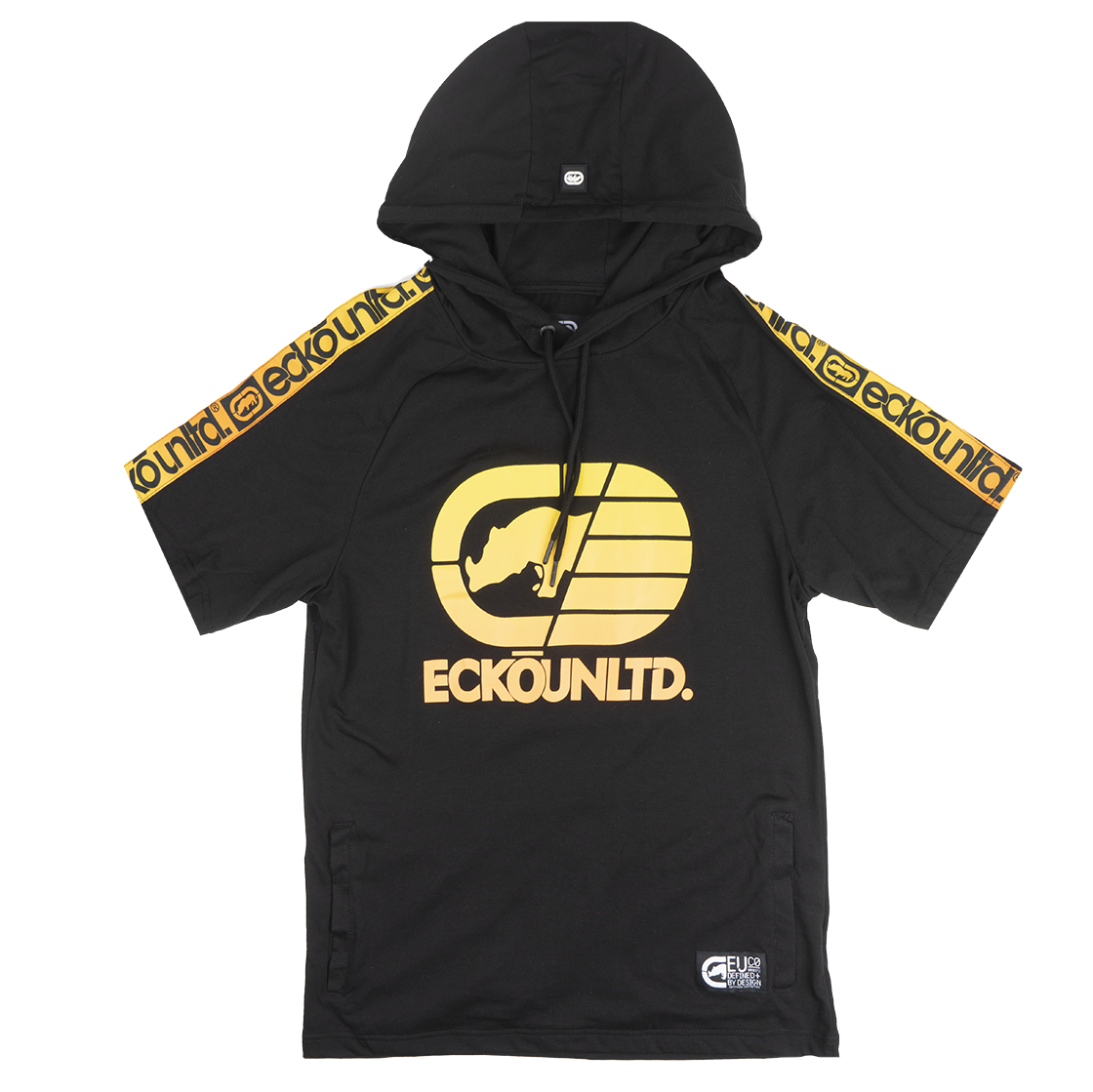 ECKO UNLTD S/S HOODIE SHIRT BLACK - E031K826