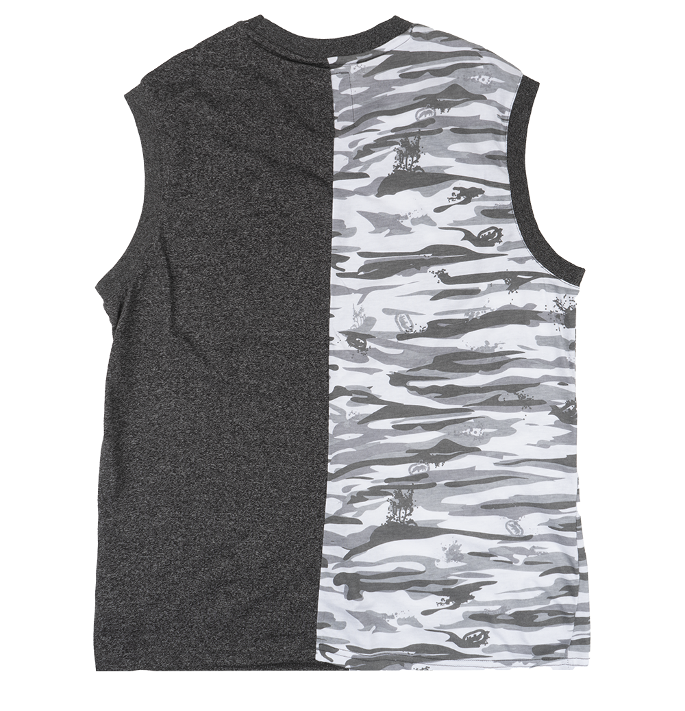 ECKO UNLTD GRAPHIC TANK TOP BLACK MARLED - E012A44