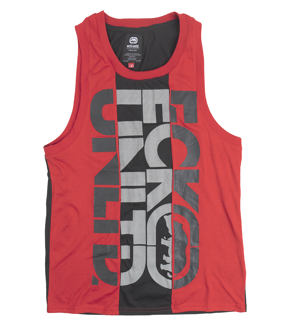 ECKO UNLTD GRAPHIC TANK TOP TRUE RED - E012A33