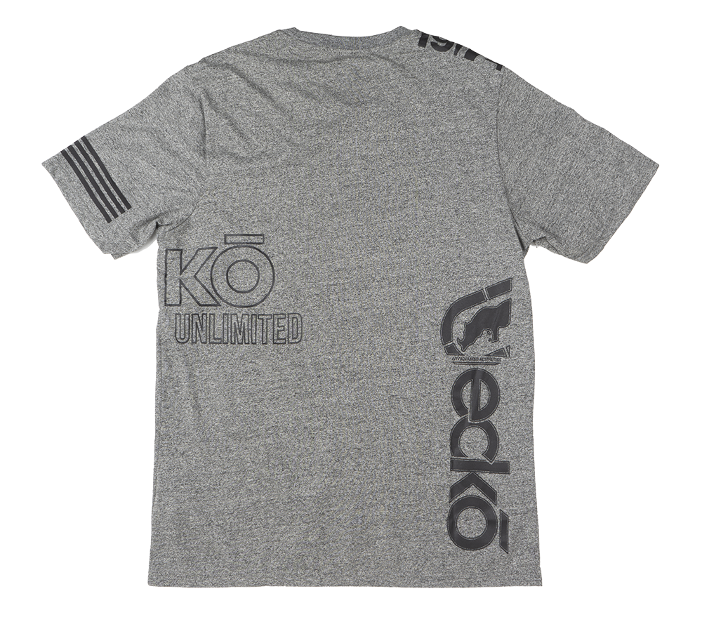 ECKO UNLTD GRAPHIC T-SHIRT GREY MARLED - E031K791