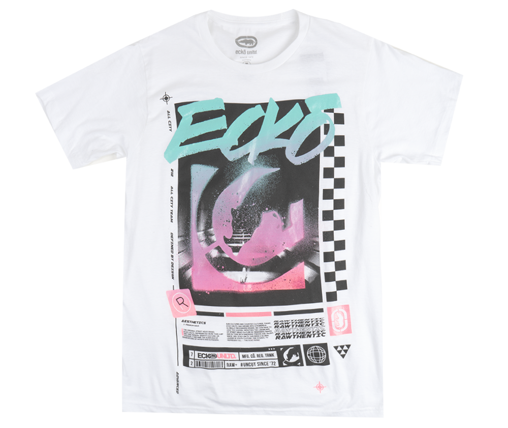 ECKO UNLTD GRAPHIC T-SHIRT WHITE - E021T96