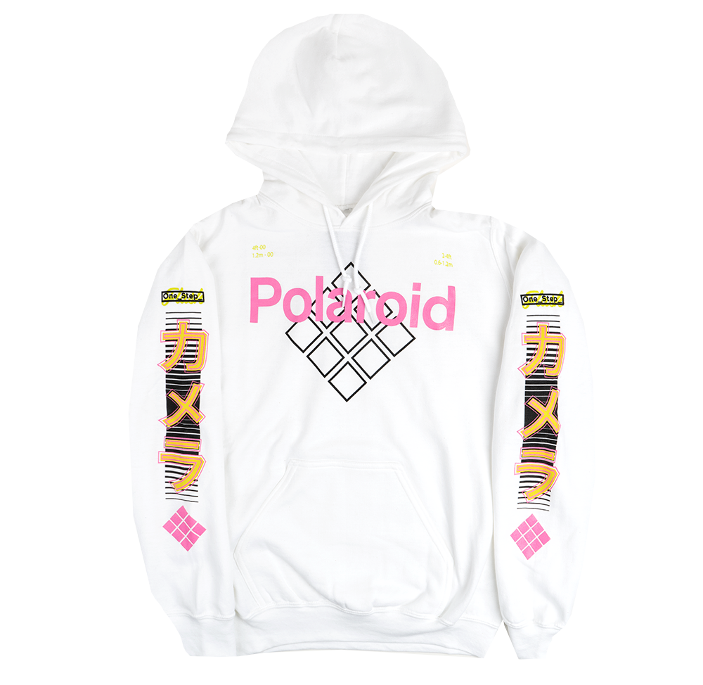 POLAROID LICENSED HOODIE WHITE - 4POL02240V2