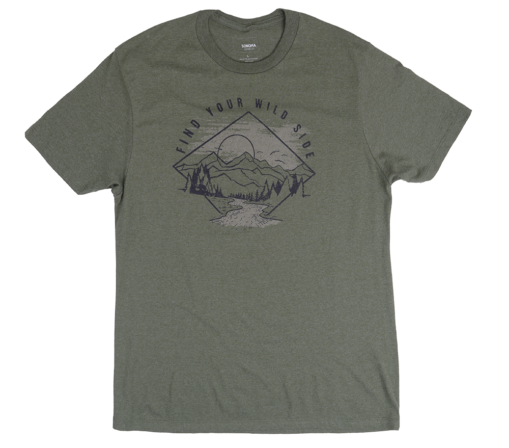 SONOMA GRAPHIC T-SHIRT FOREST HEATHER - SNMA0071