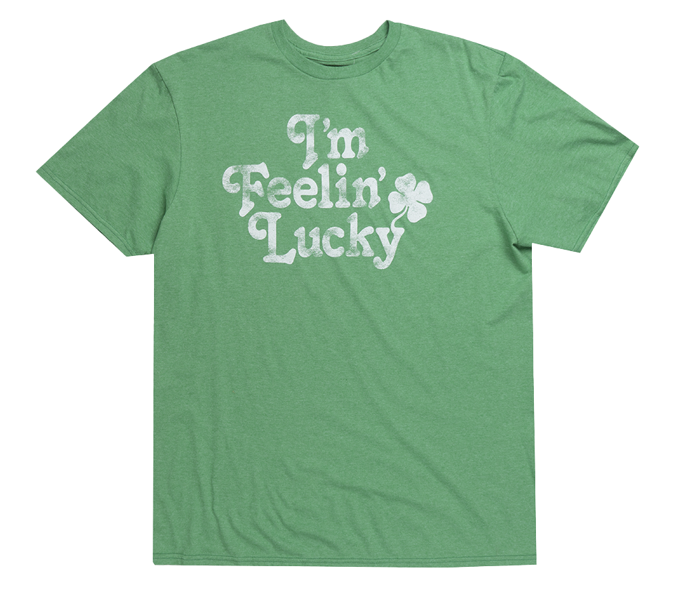 FIFTH SUN FEELING LUCKY T-SHIRT KELLY HTR