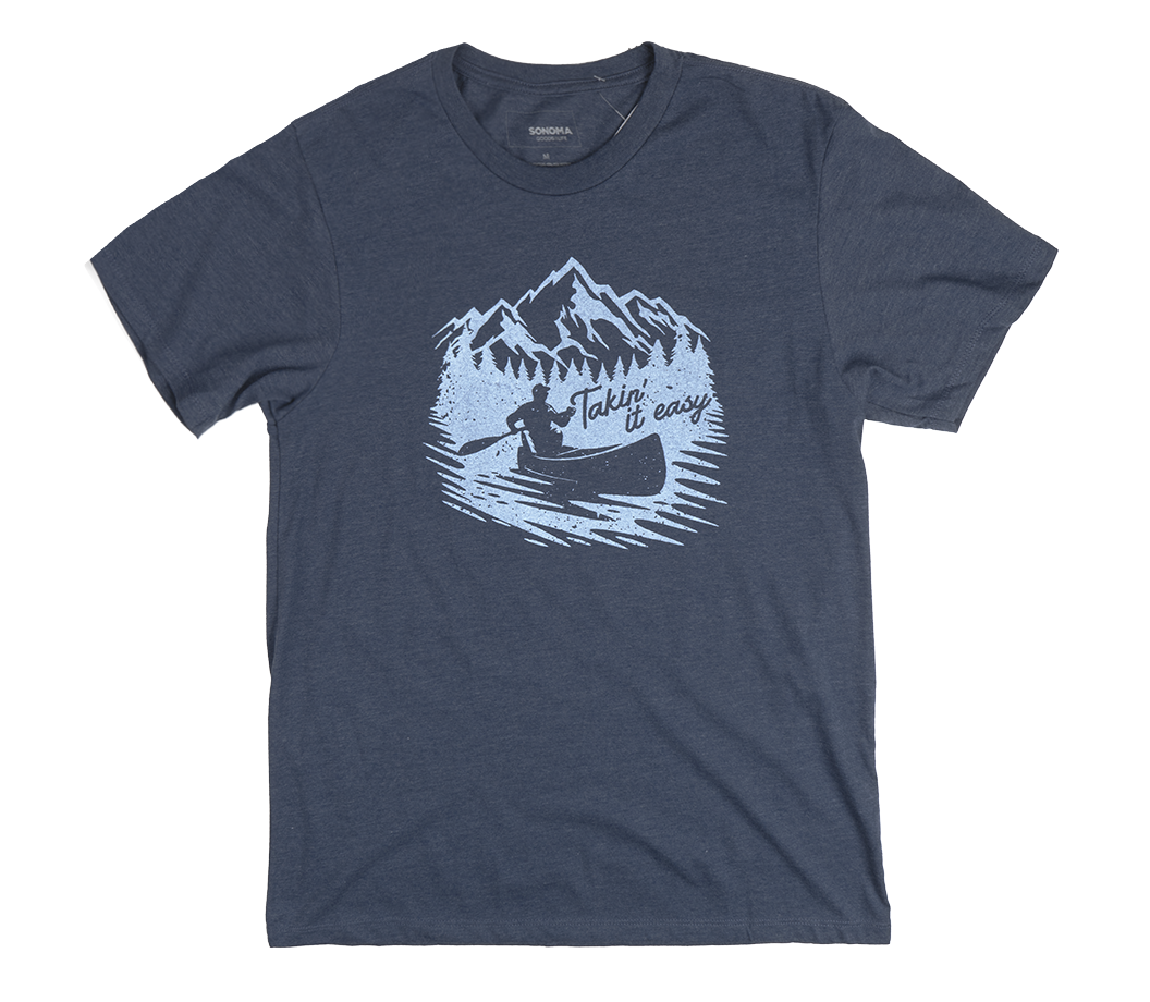 SONOMA GRAPHIC T-SHIRT HTR NAVY - SNMA0130