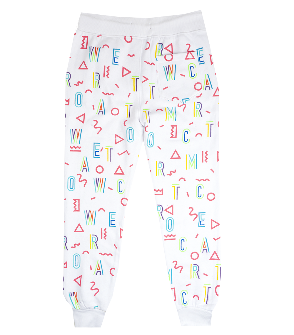 CREATE 2MRW GRAPHIC JOGGER PANTS WHITE - CF1443