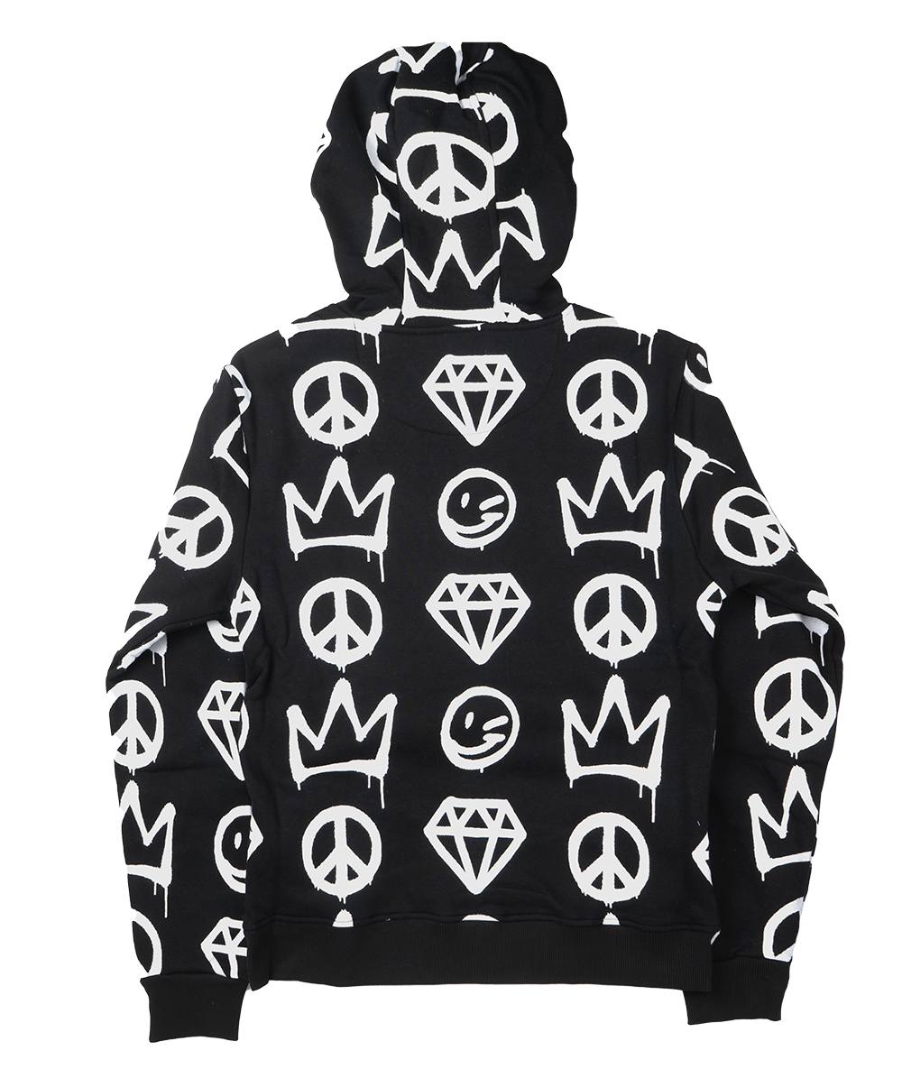 CREATE 2MRW GRAPHIC HOODIE BLACK - CF1230