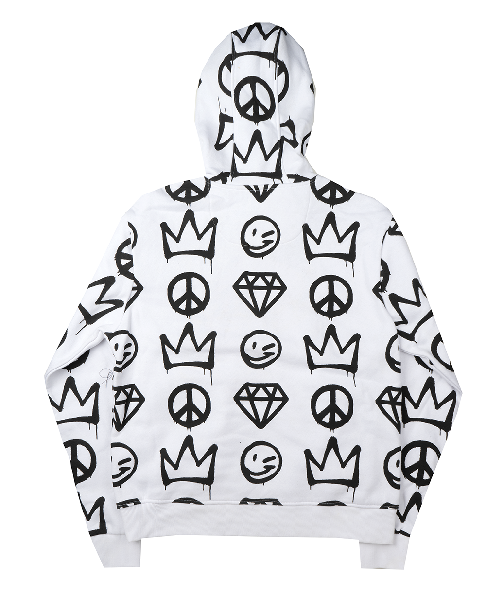 CREATE 2MRW GRAPHIC HOODIE WHITE - CF1230