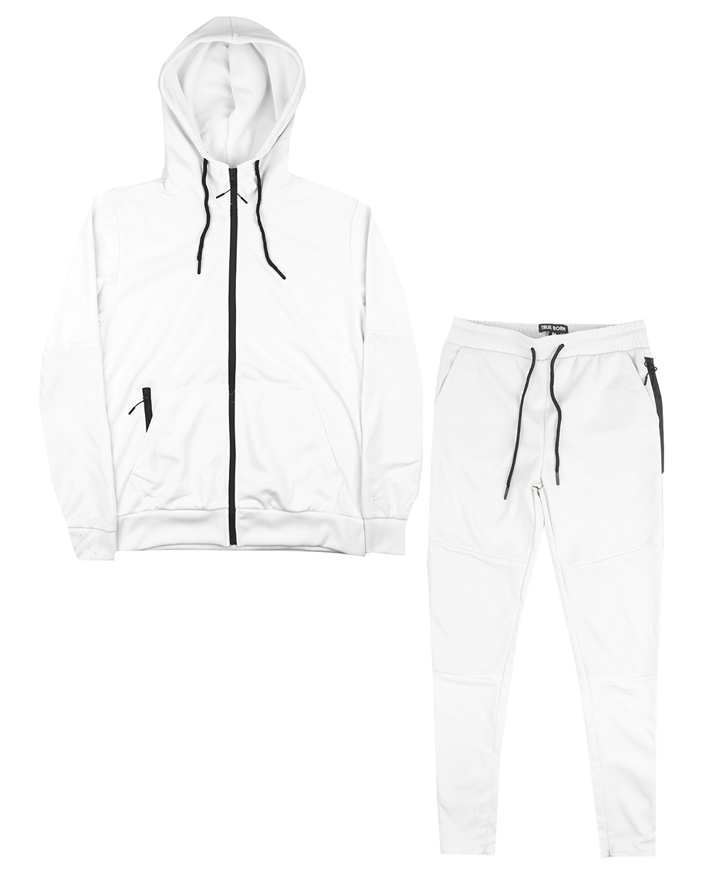 TRUE BORN TRACK JACKET & PANTS SET WHITE - TF601-TH404