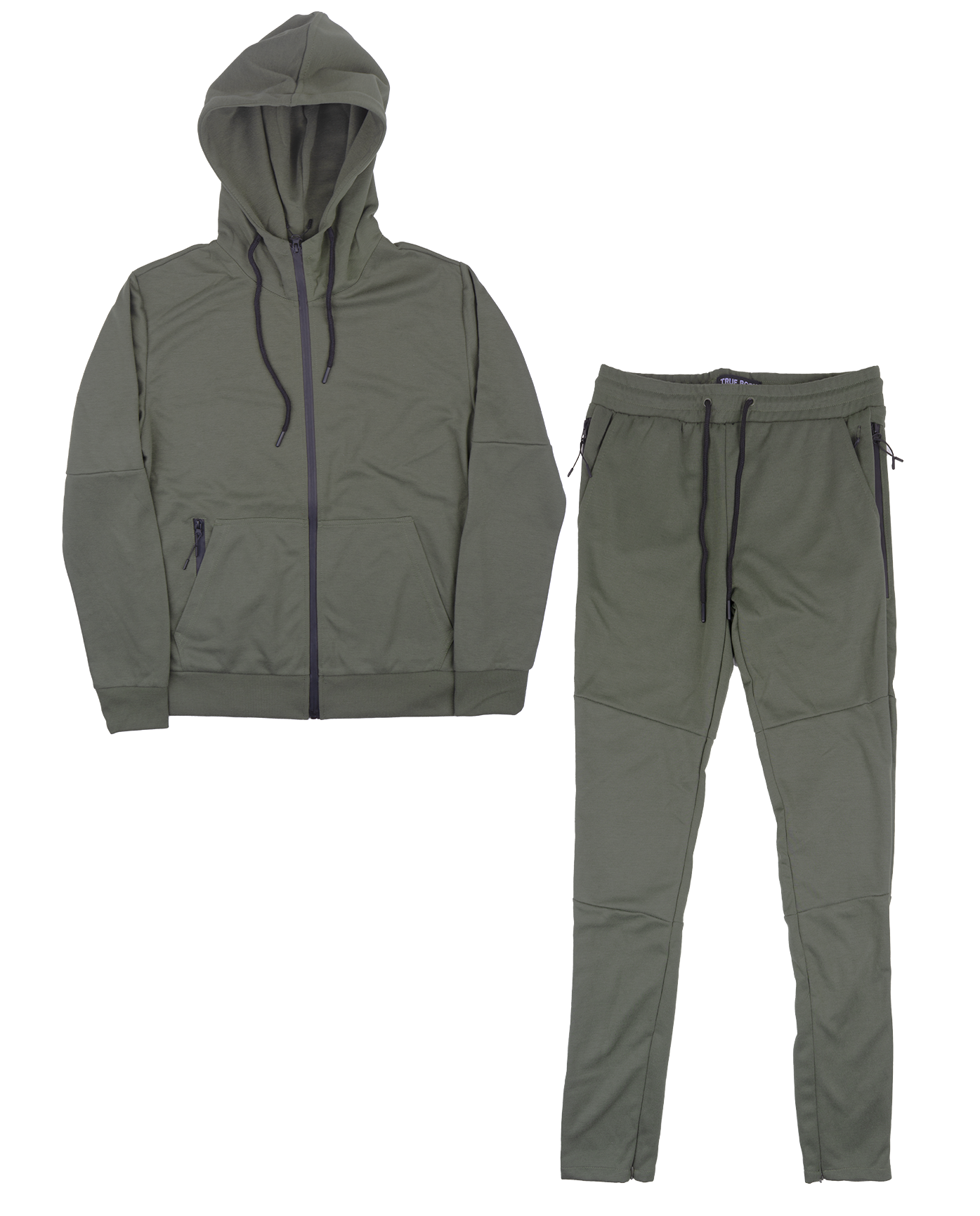 TRUE BORN TRACK JACKET & PANTS SET OLIVE - TF601-TH404