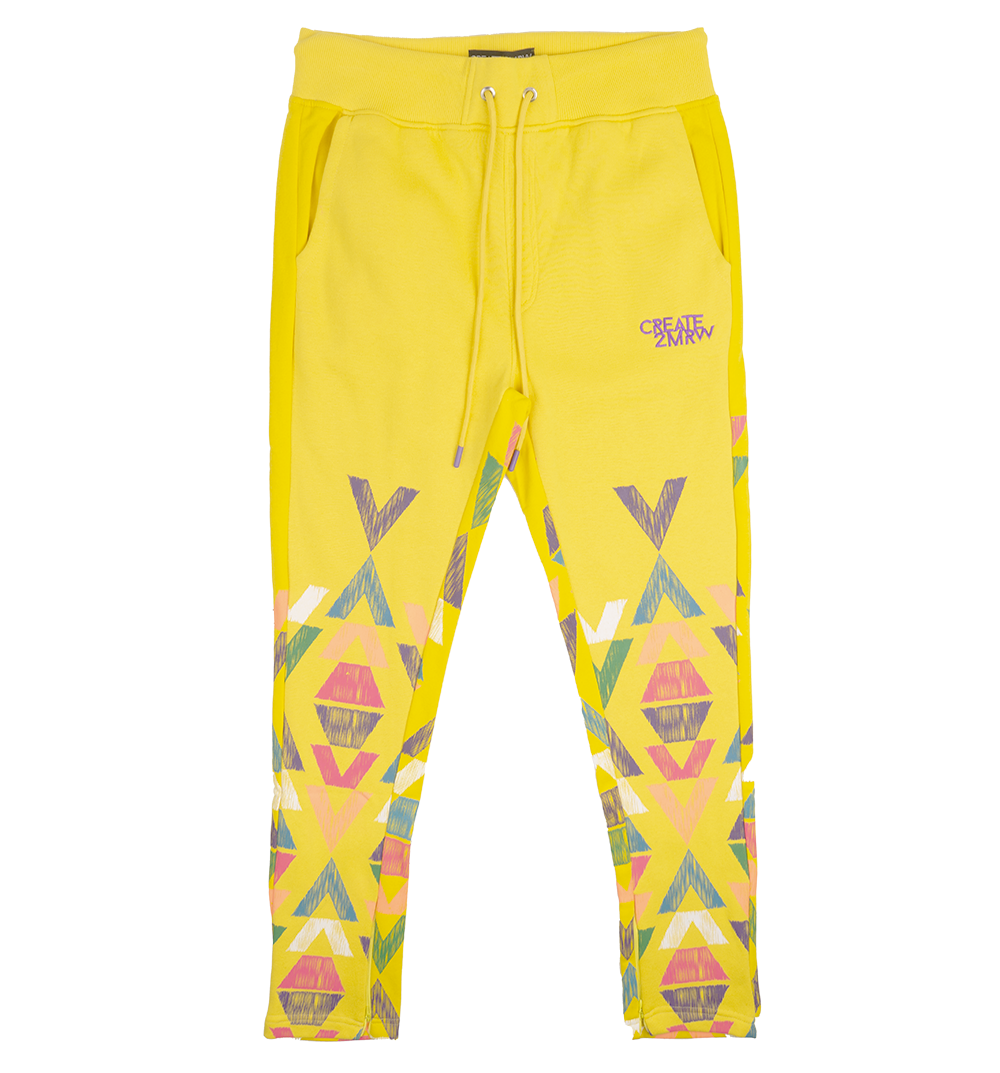 CREATE 2MRW GRAPHIC JOGGER PANTS YELLOW - CF1431