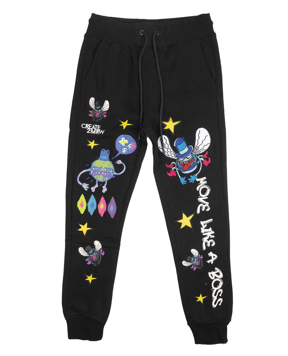 CREATE 2MRW GRAPHIC JOGGER PANTS BLACK - CF1439