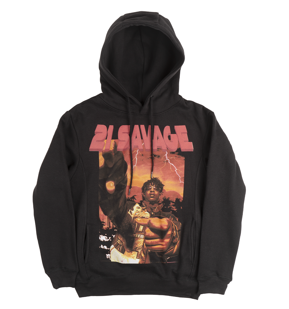 LICENSED 21 SAVAGE HOODIE BLACK - COACHELLA