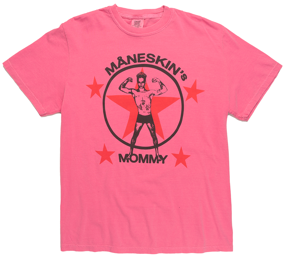 LICENSED MANESKIN T-SHIRT PINK - MS MOMMY