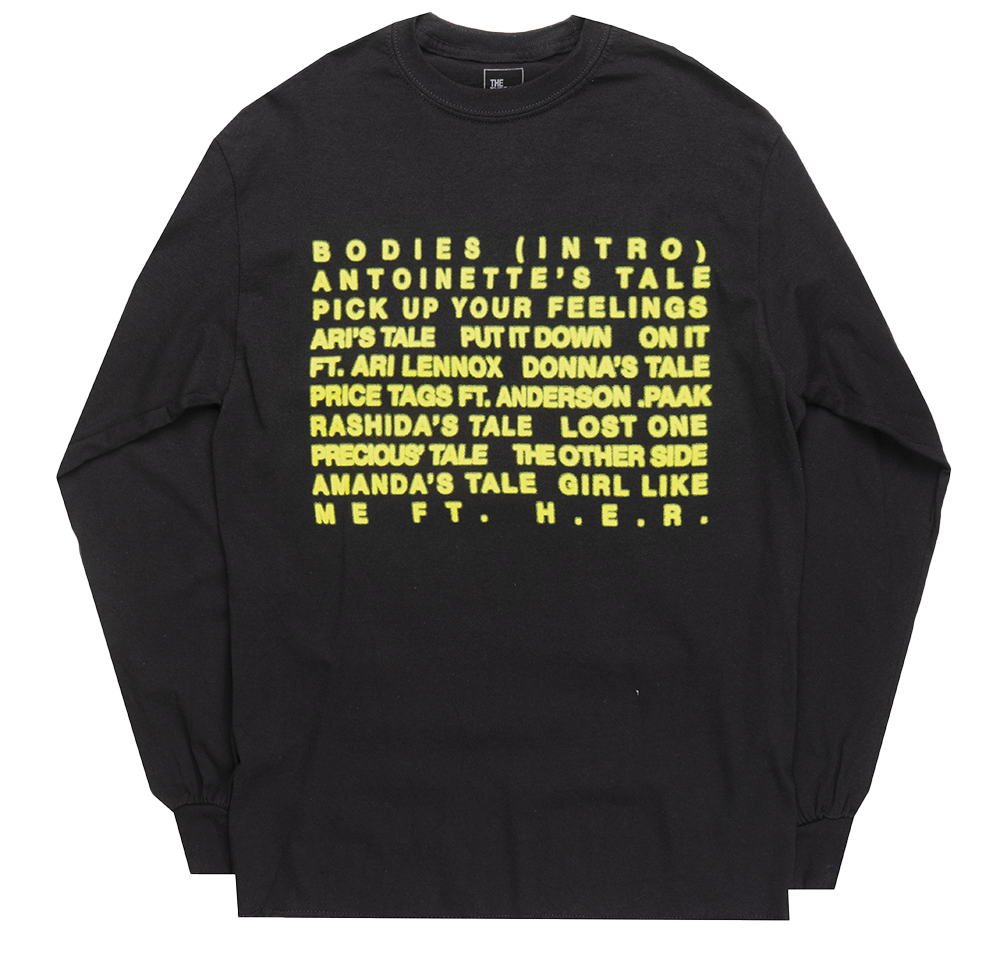 LICENSED JAZMINE SULLIVAN LONG SLEEVE BLACK - SET LIST