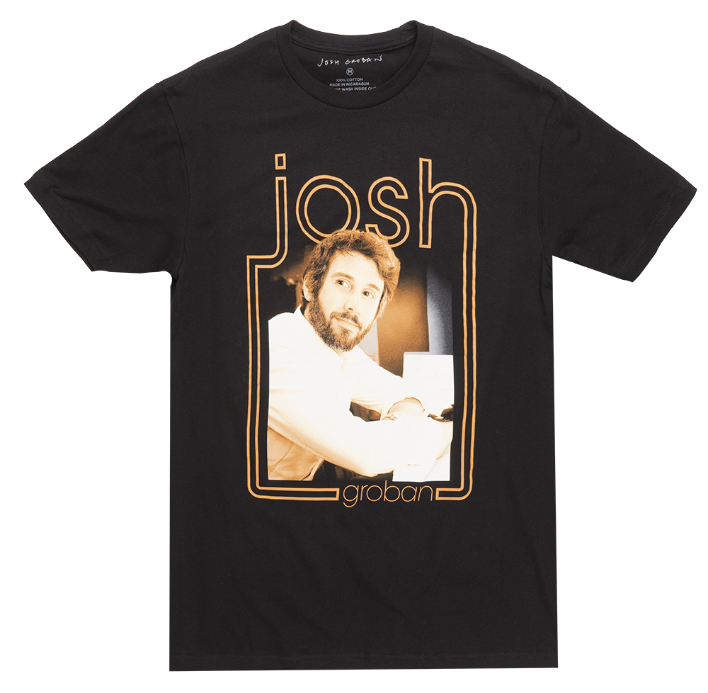 LICENSED JOSH GROBAN T-SHIRT BLACK - HARMONY PHOTO