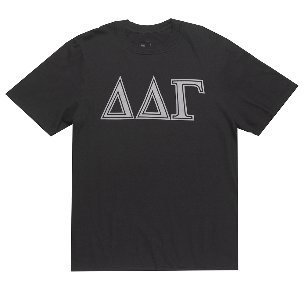 LICENSED DDG T-SHIRT BLACK - GREEK LETTERS