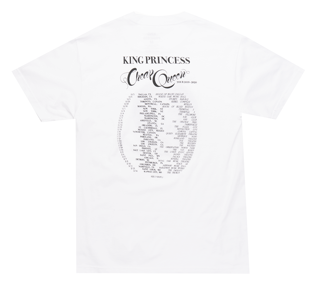 LICENSED KING PRINCESS T-SHIRT WHITE - TOUR