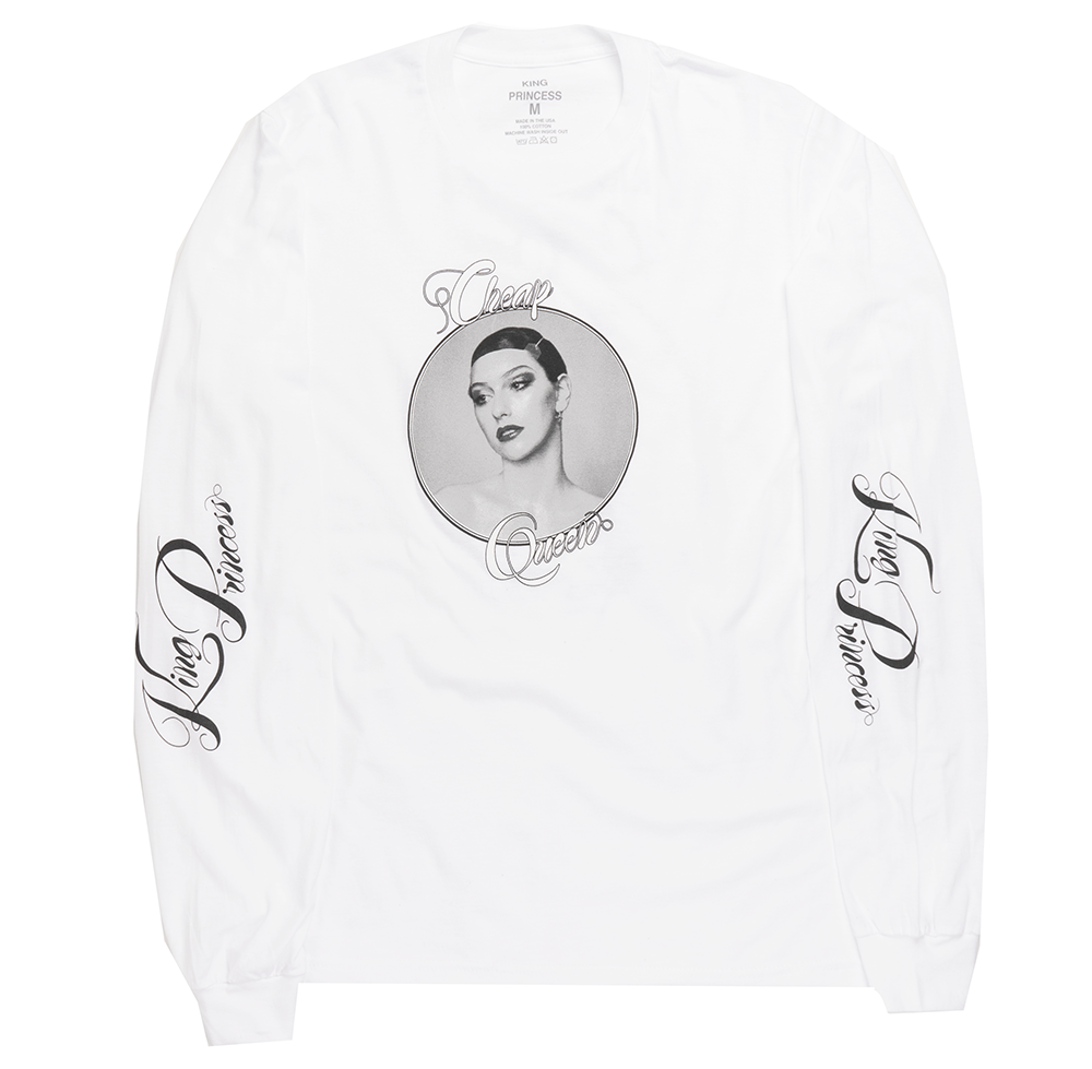 LICENSED KING PRINCESS LONG SLEEVE WHITE - TOUR