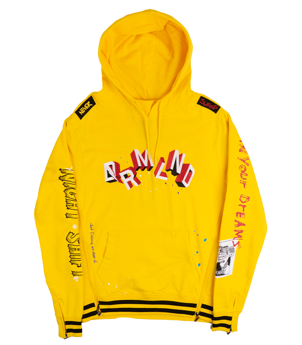 DREAMLAND LOGO HOODIE YELLOW - 1902H0069