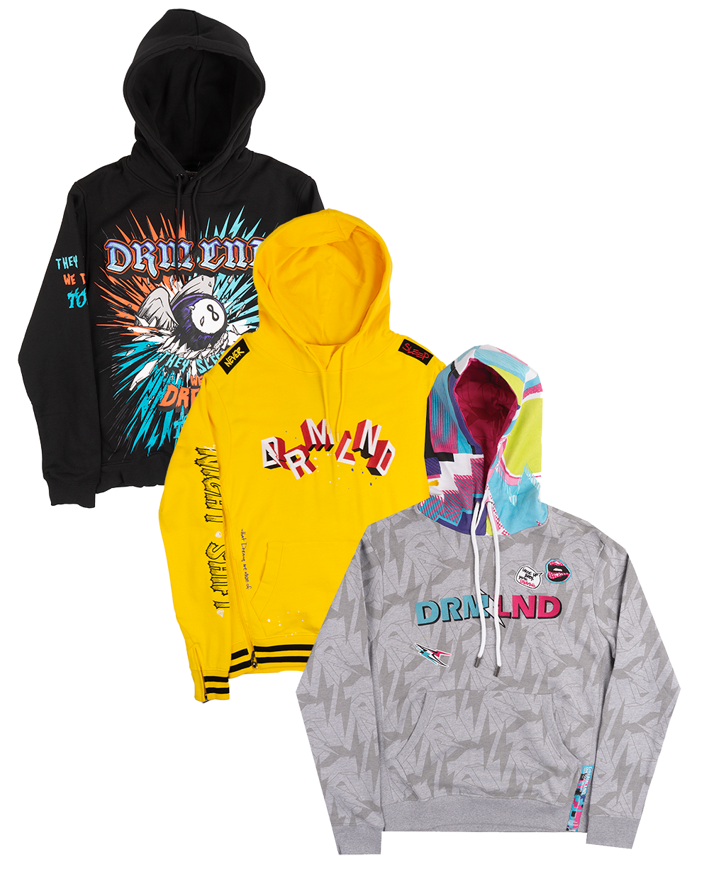 DREAMLAND ASSORTED HOODIES MULTI - DFHD06