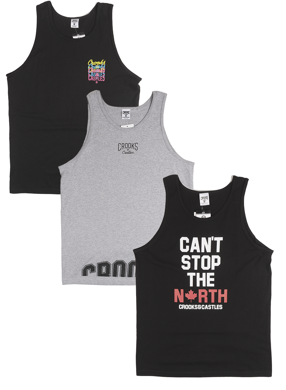 CROOKS & CASTLES ASSORTED TANK TOPS - CCTNK05