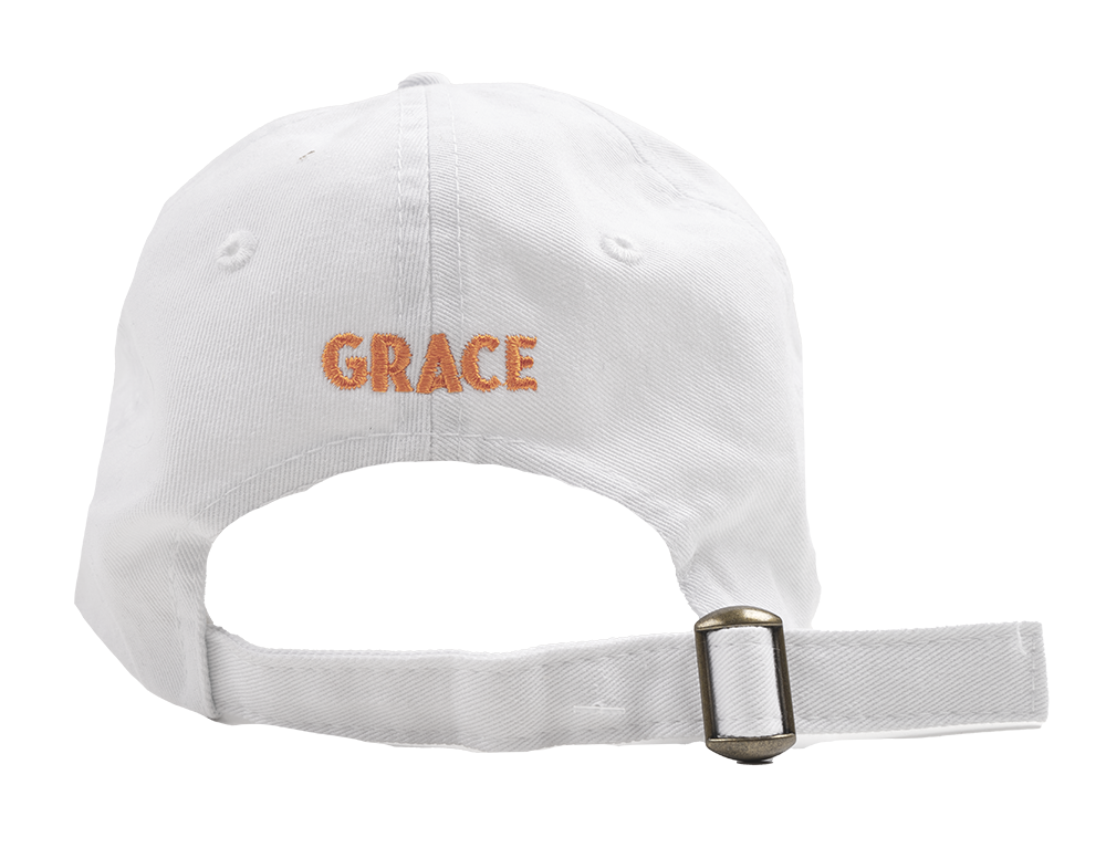 GRACE VANDERWAAL DAD HAT WHITE - GRACE V HAT