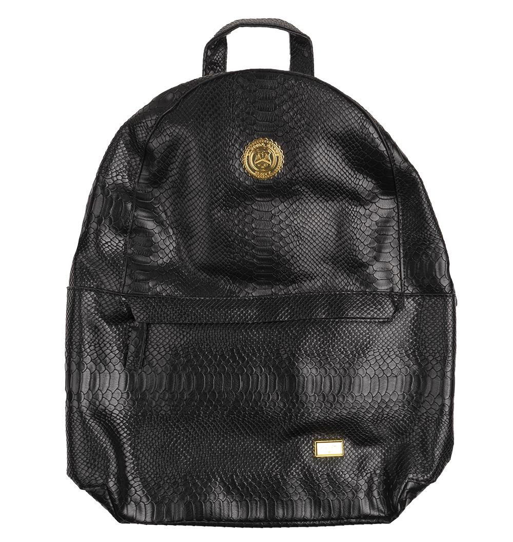 CAPITAL GAINS LEATHER BACKPACK BLACK - CG003