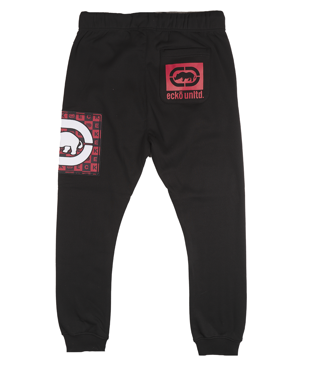 ECKO UNLTD FLEECE JOGGER PANTS BLACK - EO31G591